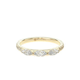 Marquise and Round Diamond Accent Wedding Band by Allure